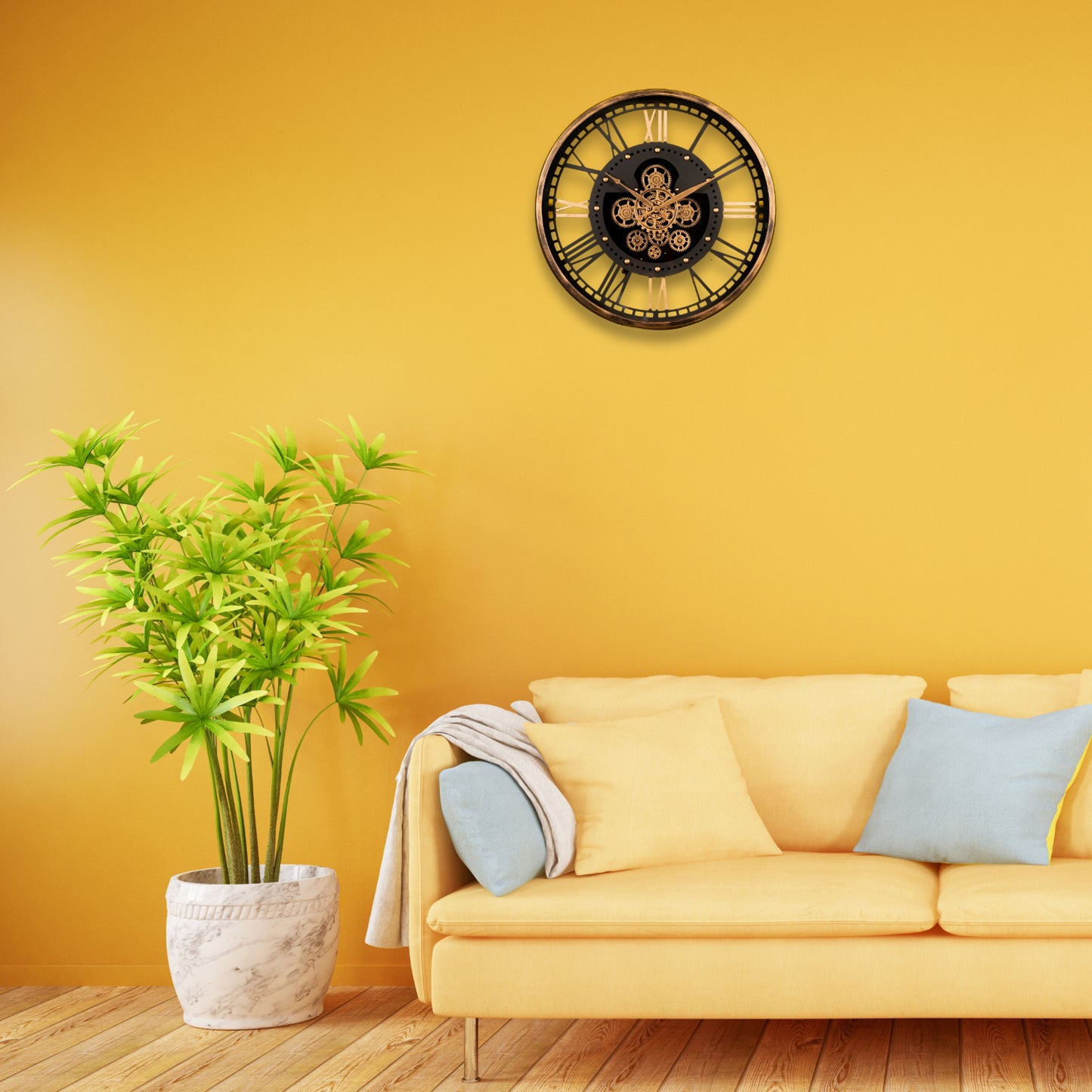 Roman 60cm Round Wall Clock