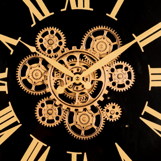 Silver & Black Wall Clock