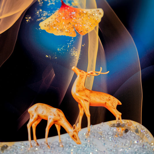 Deer Rock with Crystal