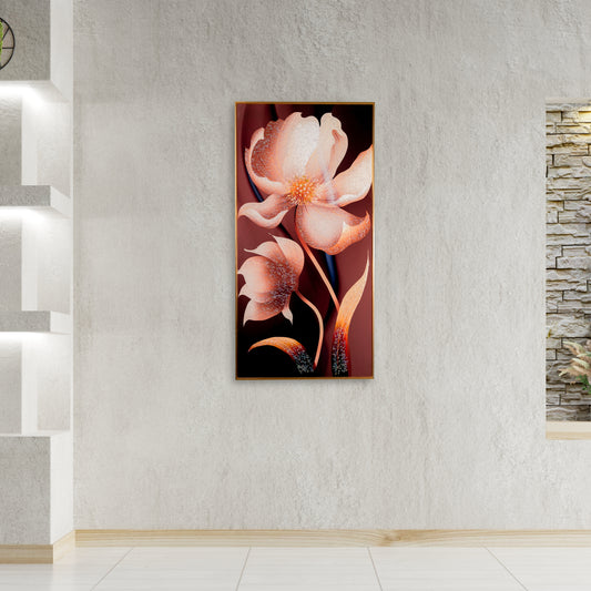 White Flower With Diamond