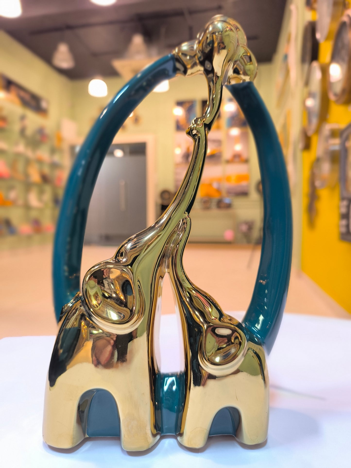 Elephants Playing with calf