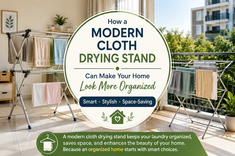 How a Modern Cloth Drying Stand Can Make Your Home Look More Organized