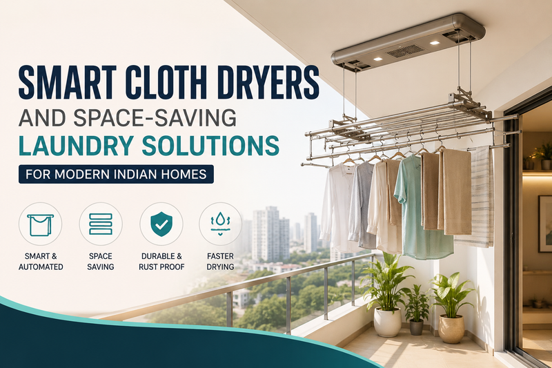 Smart Cloth Dryers and Space-Saving Laundry Solutions for Modern Indian Homes