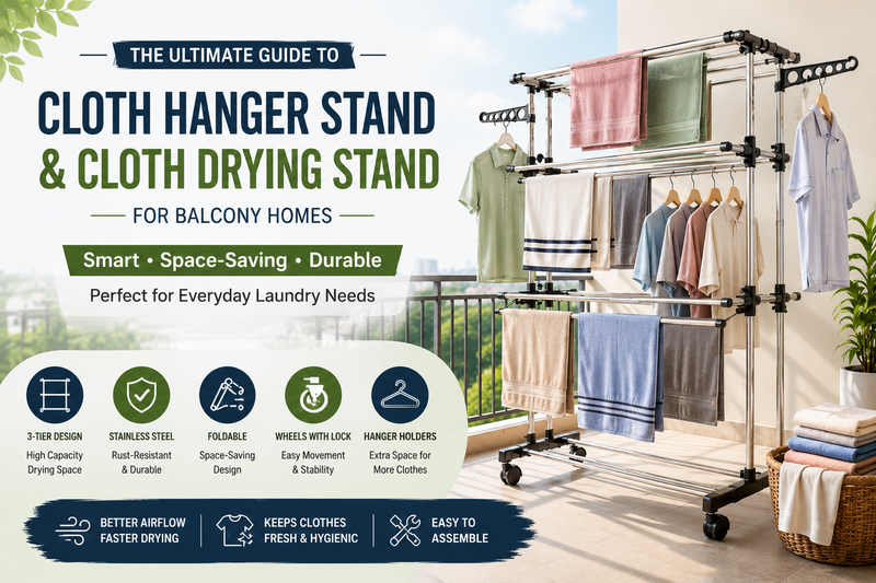 Cloth Hanger Stand Buying Guide: Best Cloth Drying Stand for Balcony Homes