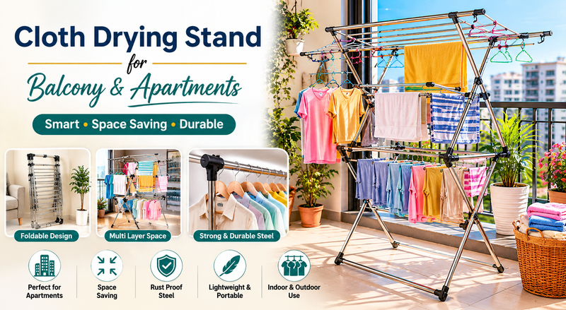 Why a Cloth Drying Stand for Balcony Is Essential for Modern Indian Apartments