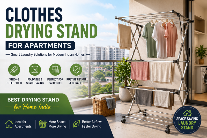 Clothes Drying Stand for Apartments: The Smart Laundry Solution for Modern Indian Homes