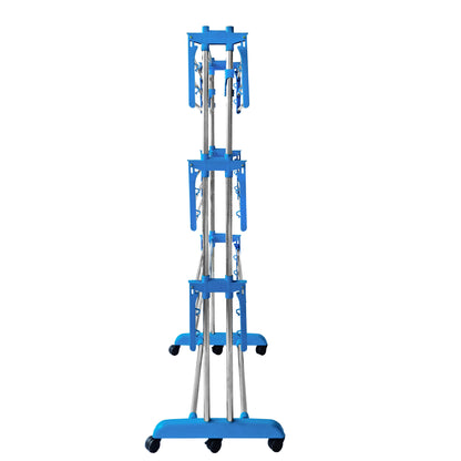 Jumbo 3 Tier 2 Pole Stainless steel