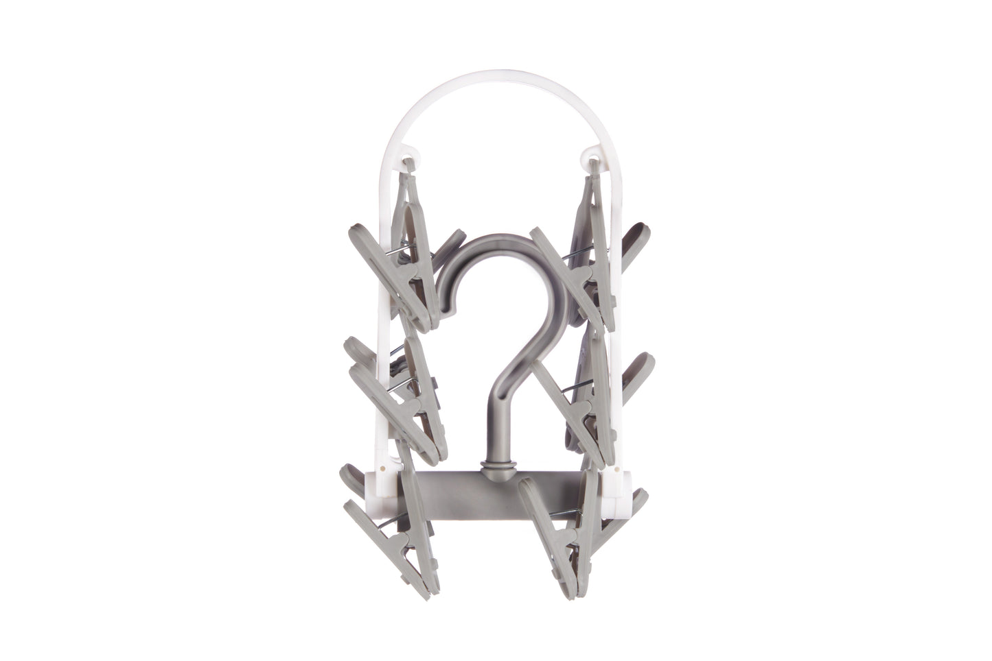 Cloth Drying 12 Clips,360 Degree Portable and Foldable Clips, Baby Clothes Hanger, Clothes Drying Stand,Indoor Clothes Space Saving Hanger, Travel Safe