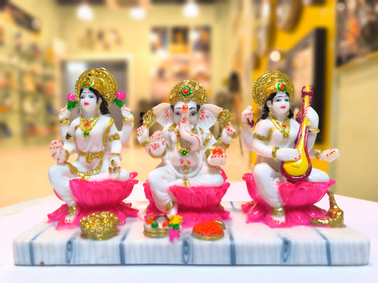 Trio of Lakshmi Ganesh & Saraswathi