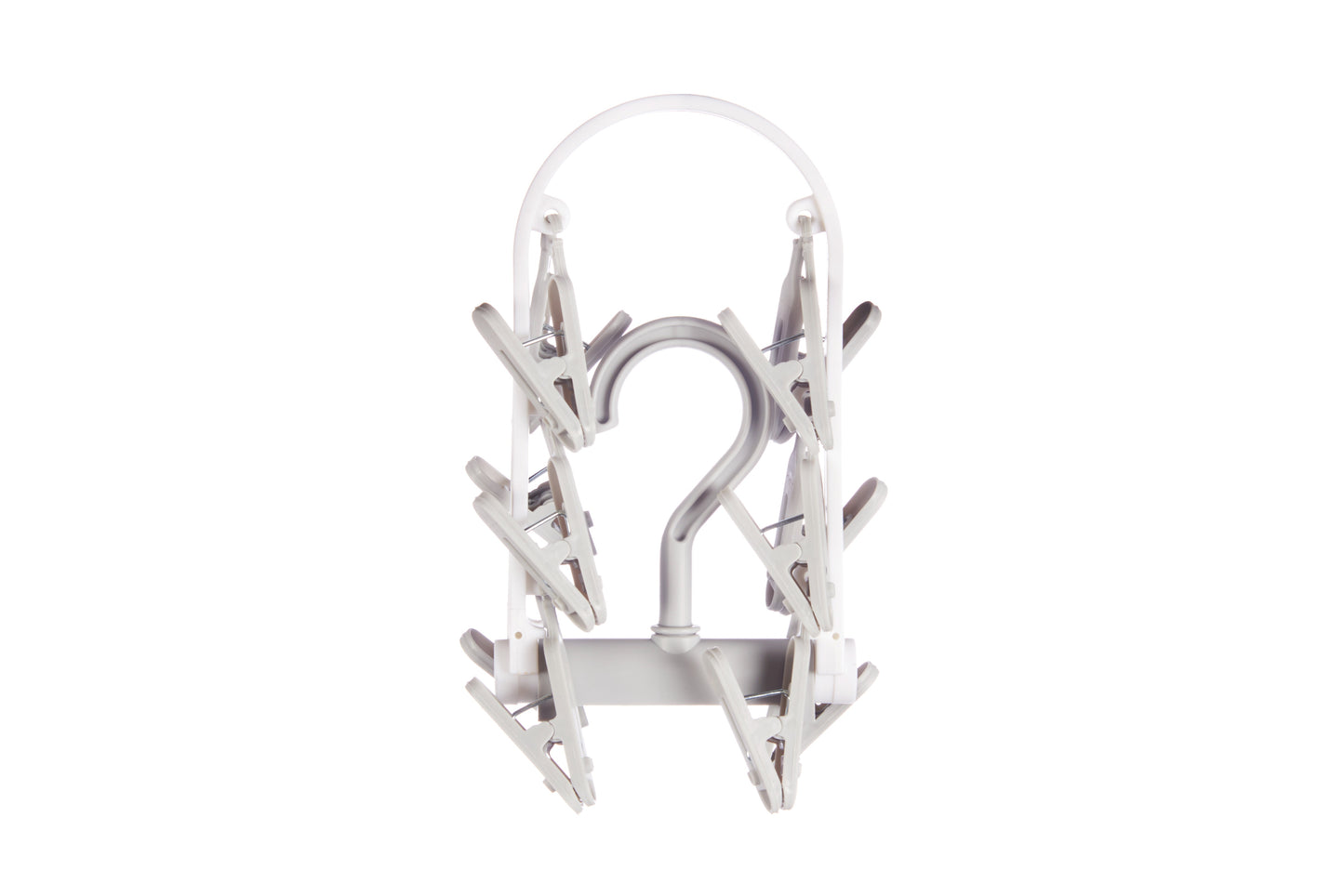 Cloth Drying 12 Clips,360 Degree Portable and Foldable Clips, Baby Clothes Hanger, Clothes Drying Stand,Indoor Clothes Space Saving Hanger, Travel Safe