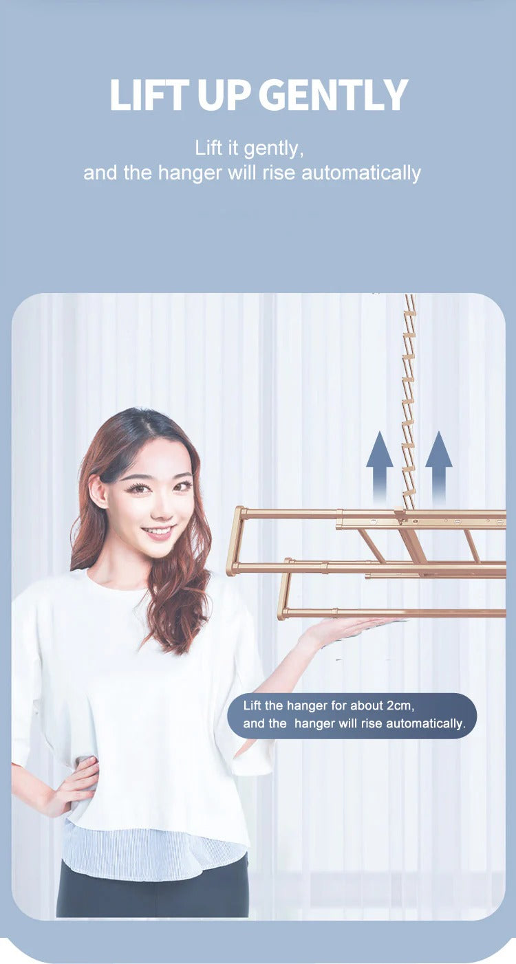 Intelligent Cloth Dryer Remote & Voice Operated (Horizontal Lines)