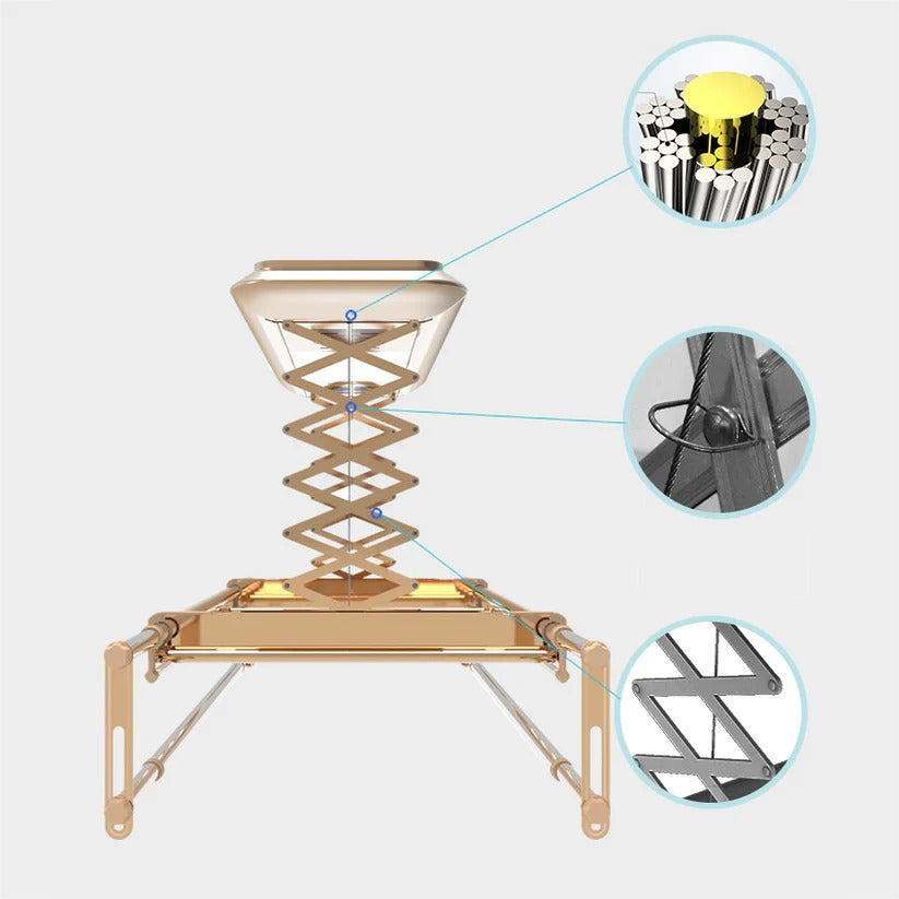 Intelligent Cloth Dryer Remote & Voice Operated (Horizontal Lines)