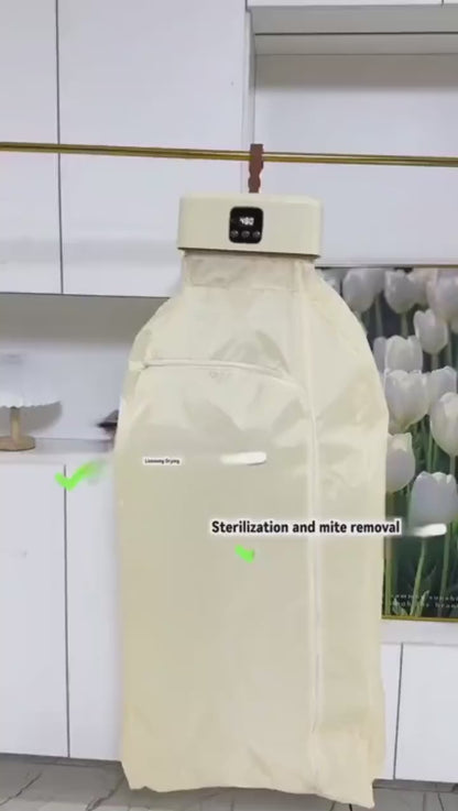 Sky Ventures Thermodry Smart Portable Clothes Dryer, Rapid Heating, Foldable Electric Heater with Timer, Energy-Efficient Travel-Friendly Design for Apartments, Travel, Dorms & Small Spaces (600W)