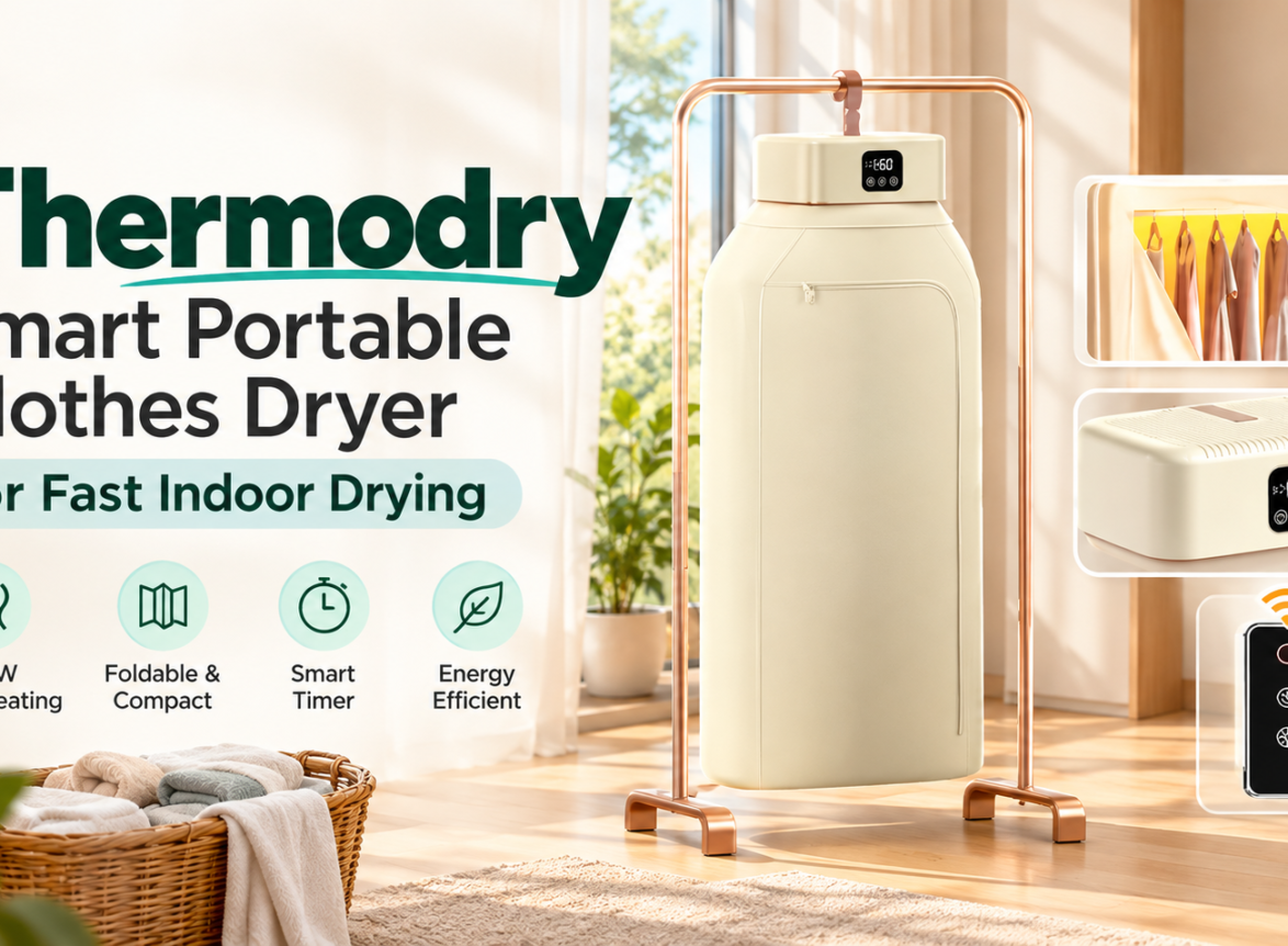 Thermodry Smart Portable Clothes Dryer for fast indoor drying