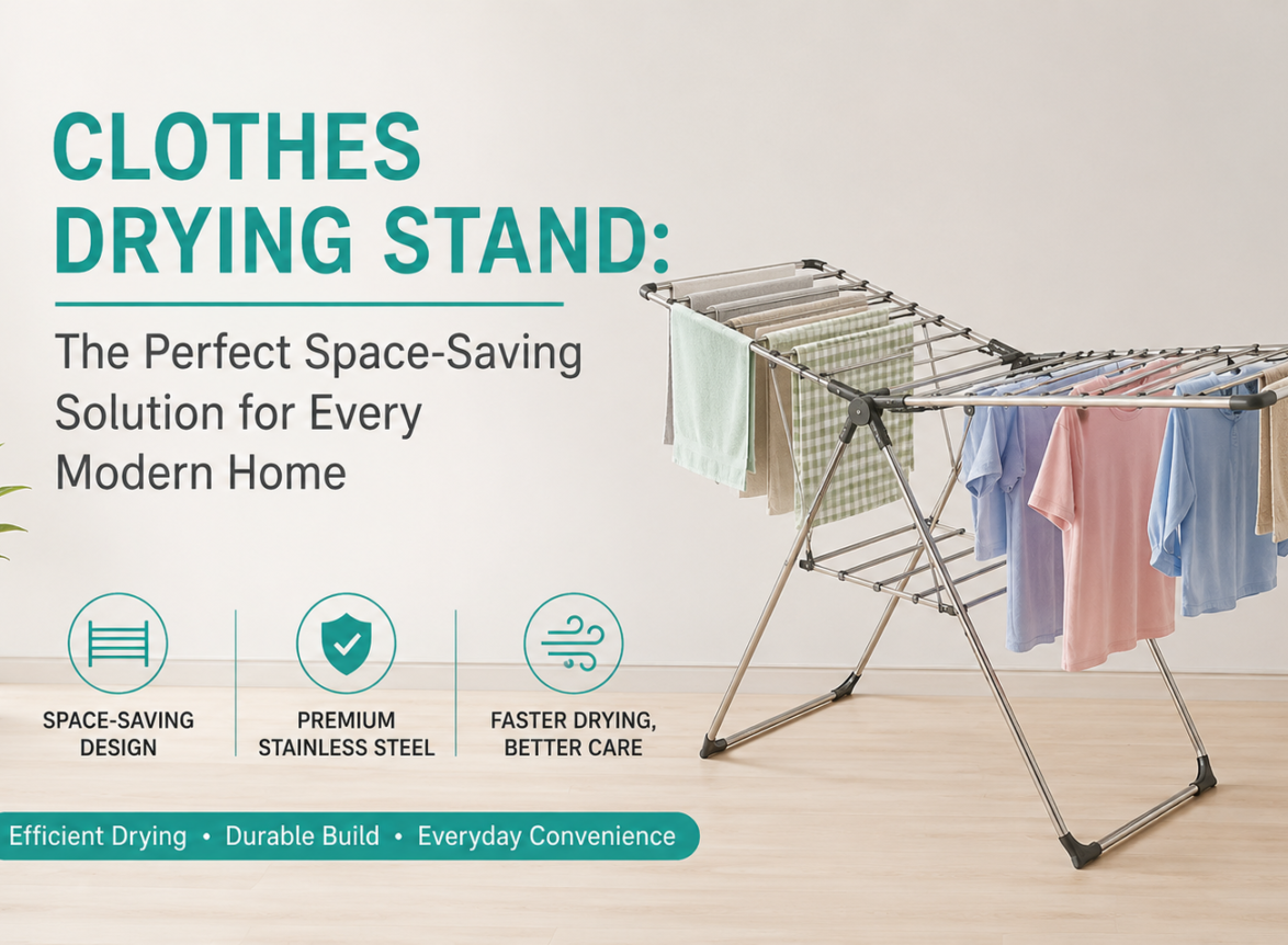 Clothes Drying Stand – The Perfect Space-Saving Solution for Every Modern Home with premium stainless steel drying rack