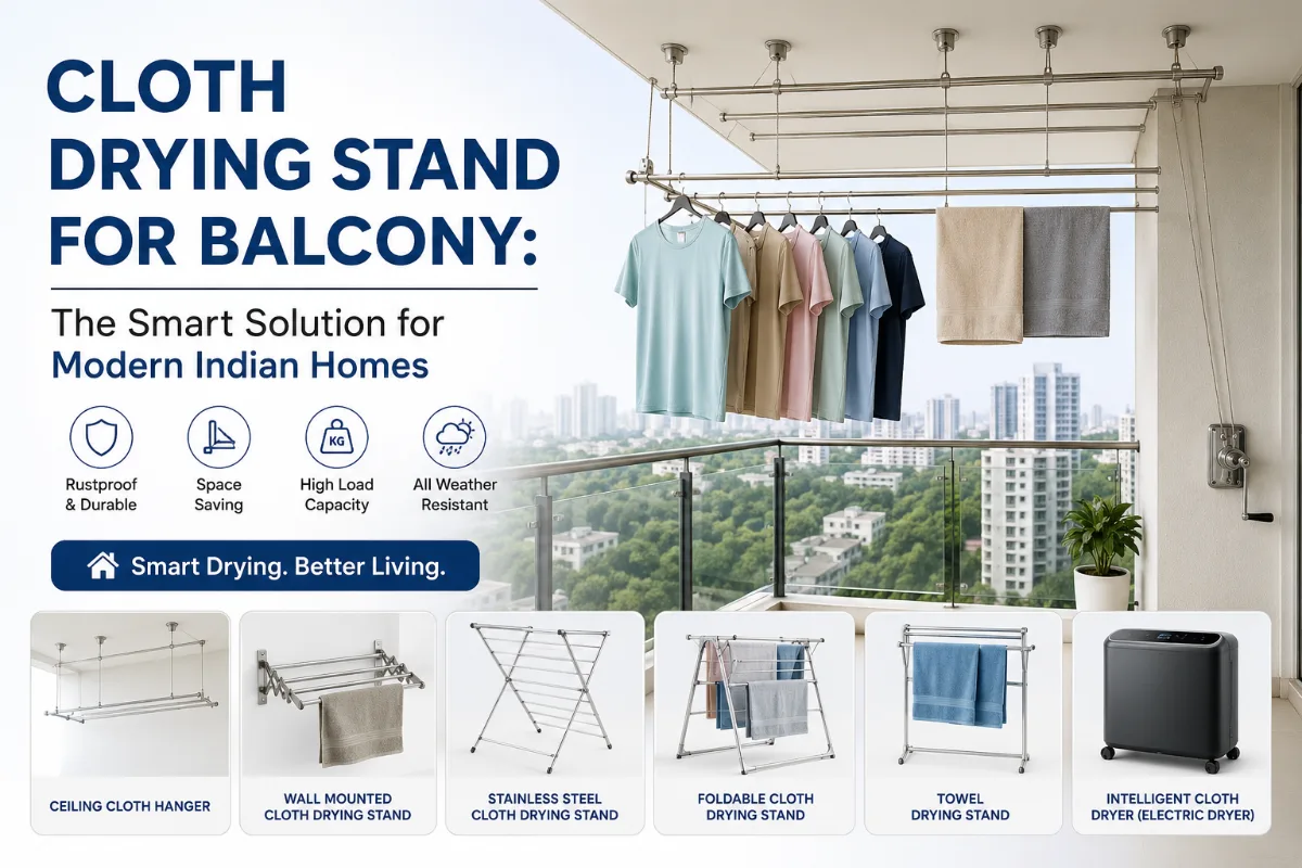 Cloth Drying Stand for Balcony