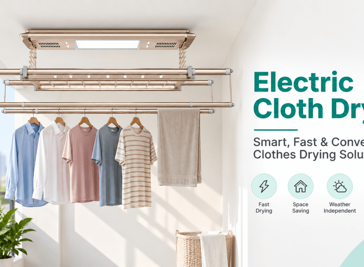 Electric cloth dryer for fast and convenient clothes drying