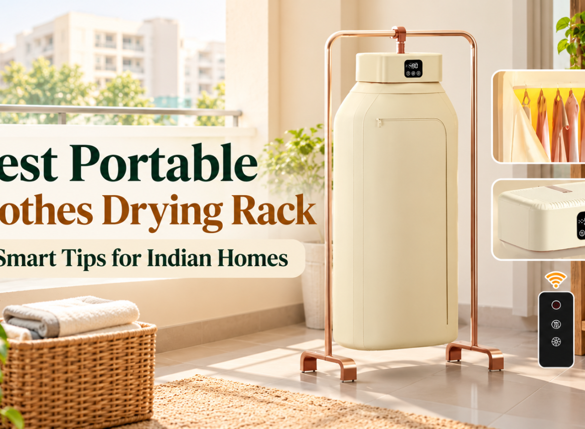 Best portable clothes drying rack for Indian homes with modern design